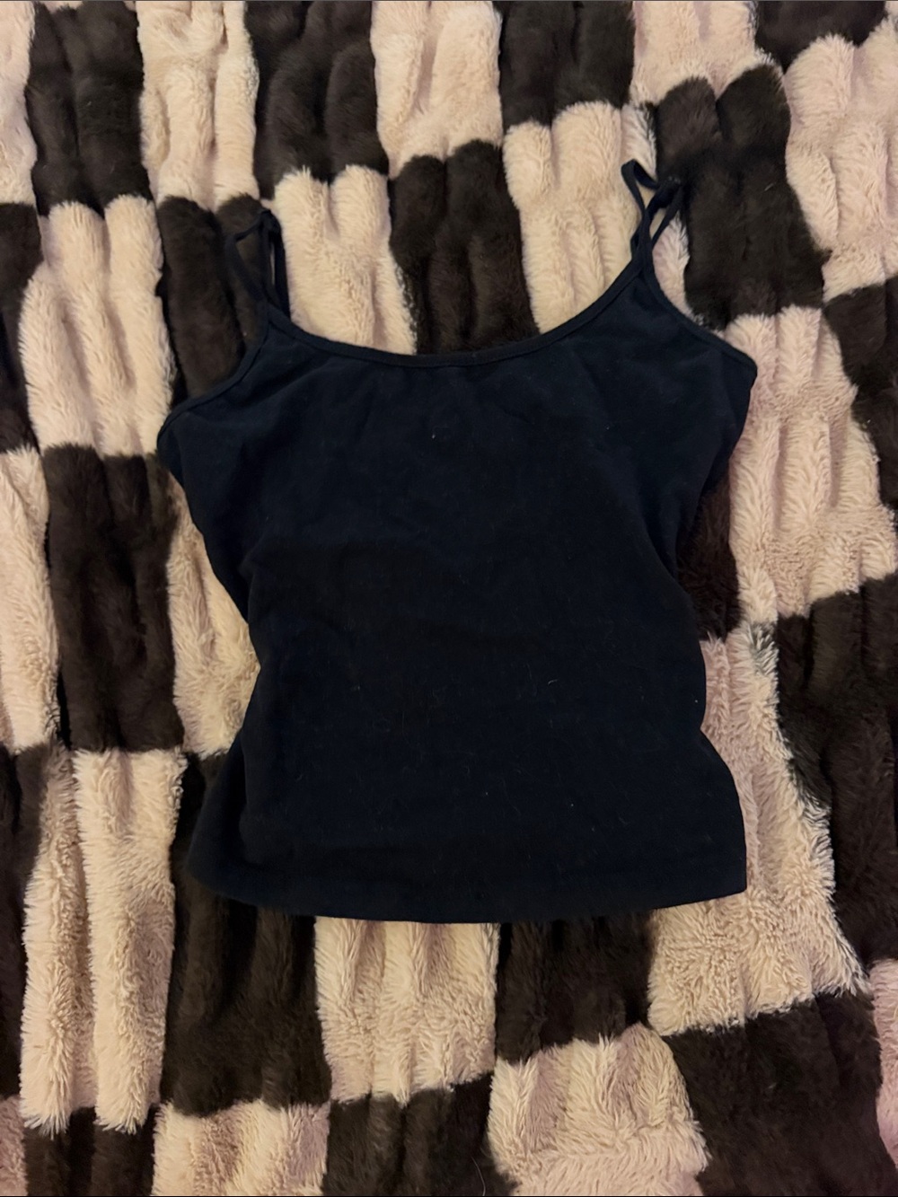 SHEIN Classic Black Spaghetti Strap Tank Top with adjustable straps - Women